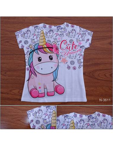 Kaos Anak Cewek Lengan Pendek Coco Ice 10-12