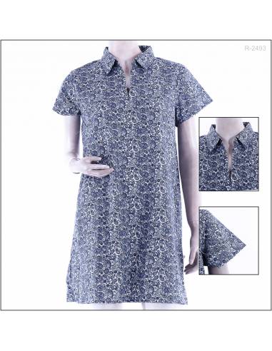 Dress Cewek Lengan Pendek Caesar