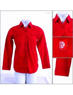 Atasan Cewek Lengan Panjang Red Up M-XL