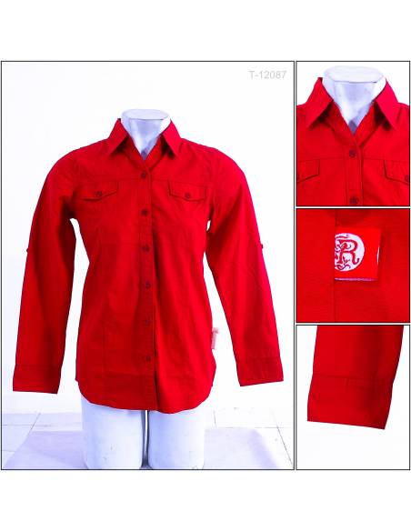 Atasan Cewek Lengan Panjang Red Up M-XL