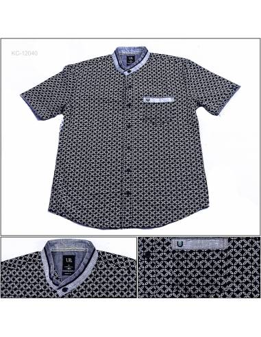 Kemeja Muslim Cowok Lengan Pendek Modern Fit U8...