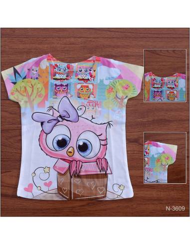 Kaos Anak Cewek Lengan Pendek Coco Ice 4-12