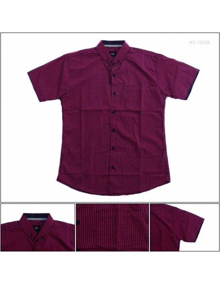 Kemeja Cowok Lengan Pendek U8 M-L