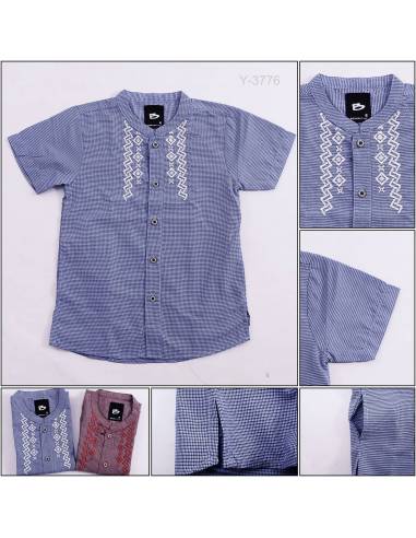 Kemeja Anak Cowok Lengan Pendek Benri