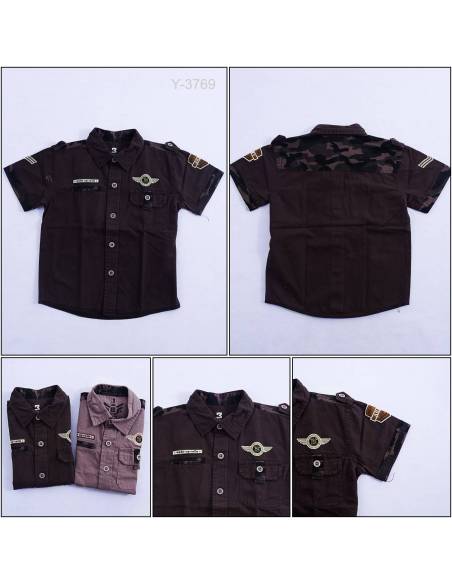 Kemeja Anak Cowok Lengan Pendek Benri 1-3