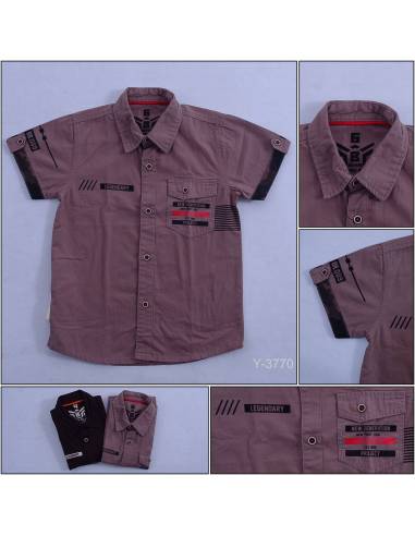 Kemeja Anak Cowok Lengan Pendek Benri 4-6