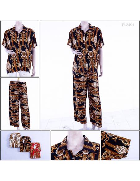 One set/Setelan Batik Rayon Cewek Dewasa Yosuma