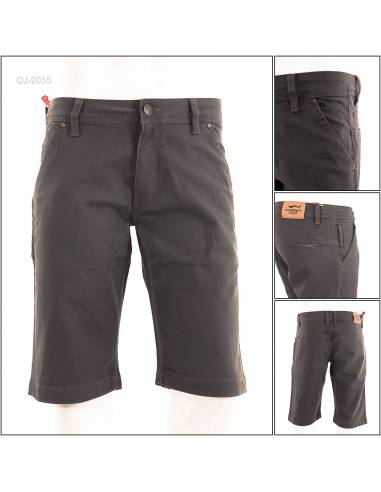 Celana Pendek Jeans Cowok Slim Fit Stretch...