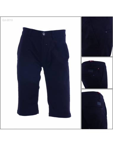 Celana Pendek Jeans Cowok Skinny Stretch...