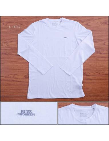 Kaos Oblong Cowok Lengan Panjang Buzz M-XL