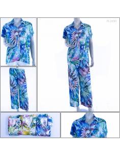 One set/Setelan Lengan Pendek Dan Celana Panjang  Cewek...