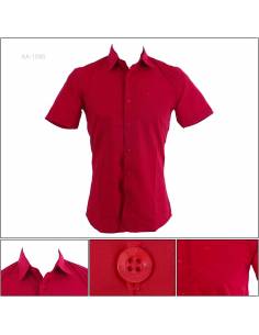 Kemeja Formal Cowok Lengan Pendek Slim Fit Buzz M-XL