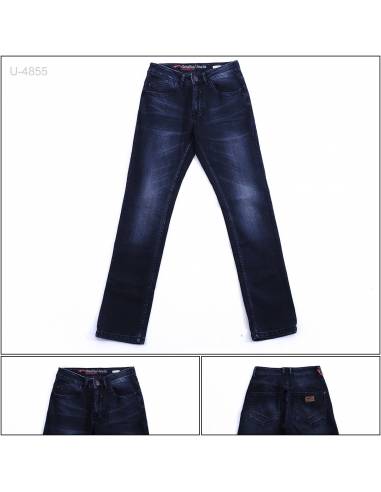 Celana Panjang Jeans Cowok Slim Fit Stretch...