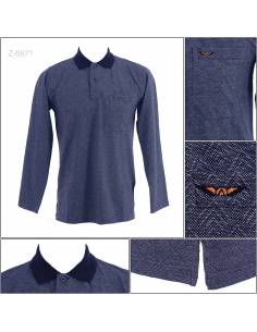 Kaos Kerah Cowok Lengan Panjang Silomide M-XL