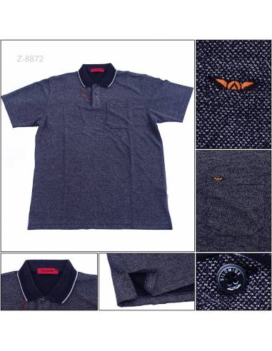 Kaos Kerah Cowok Lengan Pendek Silomide 2XL-3XL