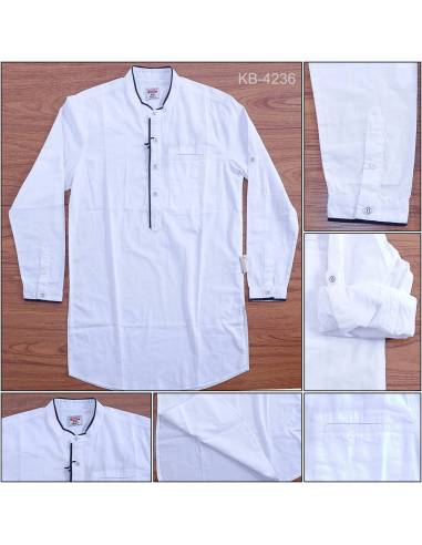 Kemeja Cowok Lengan Panjang Koko Regular Fit...