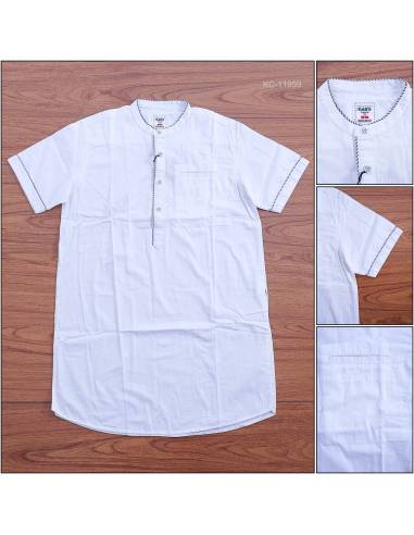 Kemeja Muslim Cowok Lengan Pendek Regular Fit...