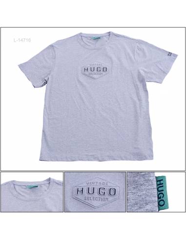 Kaos Oblong Cowok Lengan Pendek Hugo 3XL-4XL