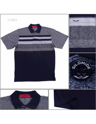 Kaos Kerah Cowok Lengan Pendek Silomide XXXL