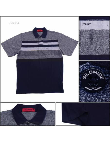 Kaos Kerah Cowok Lengan Pendek Silomide XXXL