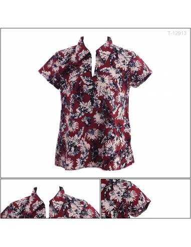 Atasan Cewek Lengan Pendek caesar S-XL