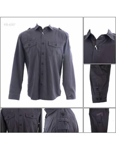 Kemeja Cowok Lengan Panjang Reguler Cardinal M