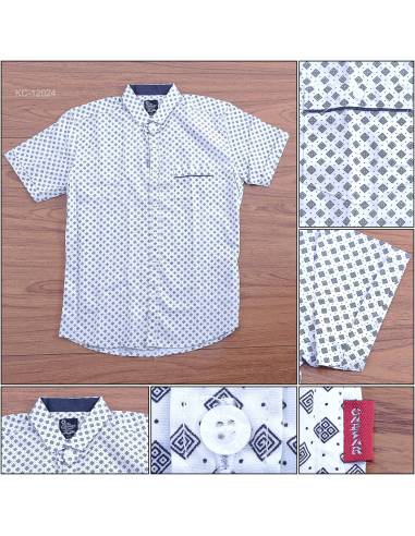 Kemeja Cowok Lengan Pendek Caesar L-XXL