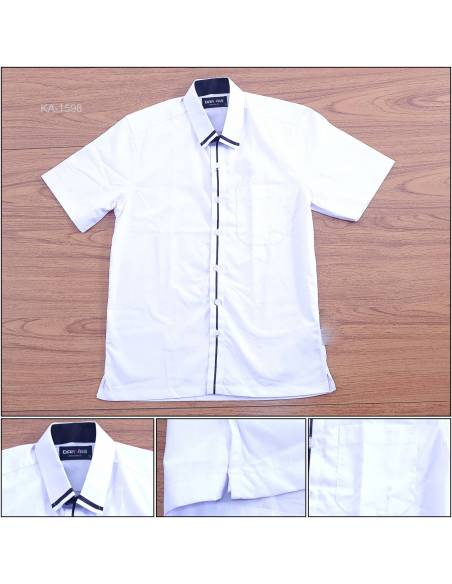 Kemeja Formal Cowok Lengan Pendek Darvas S-XL