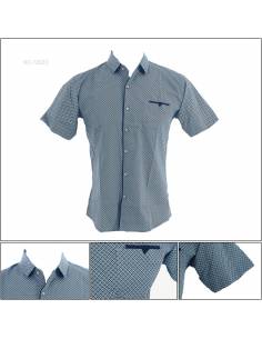 Kemeja Cowok Lengan Pendek Caesar M-XXL