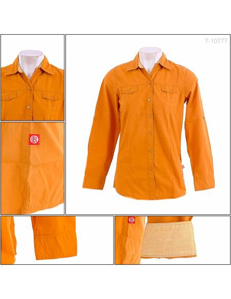 Kemeja Cewek Lengan Panjang Red Up M-XL