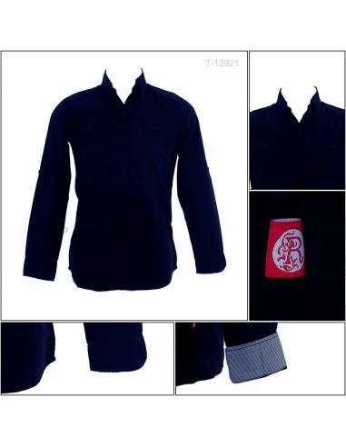 Kemeja Cewek Lengan Panjang Red Up M-XL