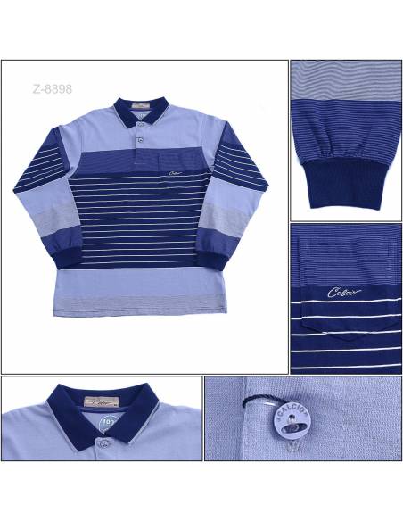 Kaos Kerah Cowok Lengan Panjang Calcio M