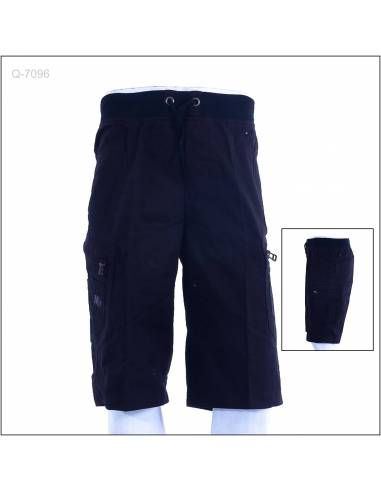 Celana Pendek Katun Cowok Rib Kolor Movin On M-2XL