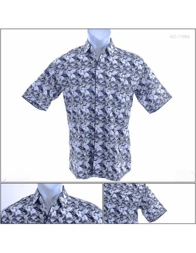 Kemeja Cowok Lengan Pendek Reguler John F Gee