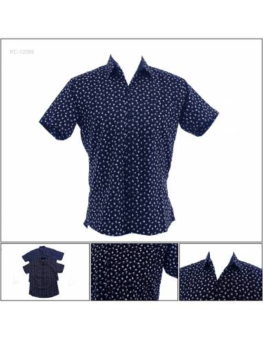 Kemeja Cowok Slim Fit Lengan Pendek John F. Gee...