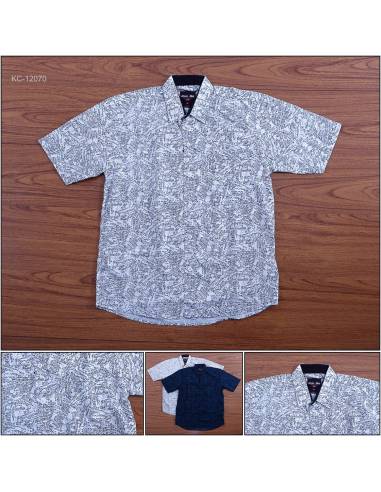 Kemeja Cowok Reguler Lengan Pendek John F. Gee...