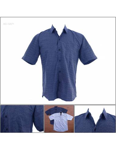 Kemeja Cowok Reguler Lengan Pendek John F. Gee...