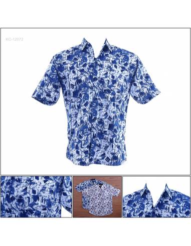 Kemeja Cowok Reguler Lengan Pendek John F. Gee...