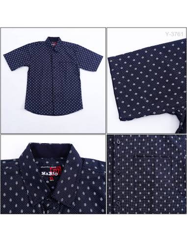 Kemeja Anak Cowok Lengan Pendek Mario XL