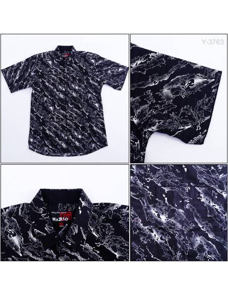 Kemeja Anak Cowok Lengan Pendek Mario XL