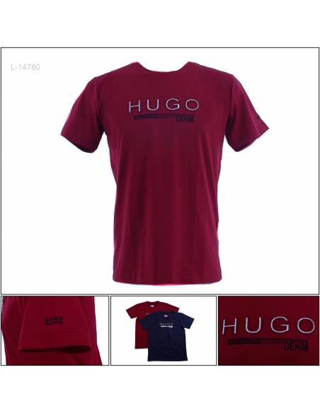 Kaos Oblong Cowok Lengan Pendek Hugo M-XL