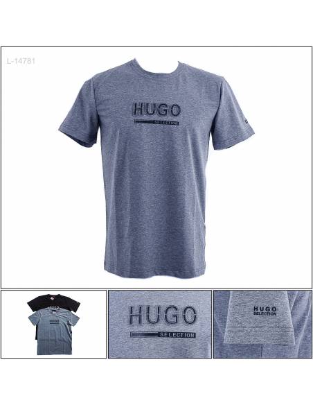 Kaos Oblong Cowok Lengan Pendek Hugo M-XL
