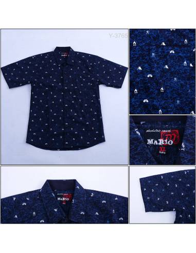 Kemeja Anak Cowok Lengan Pendek Mario XL