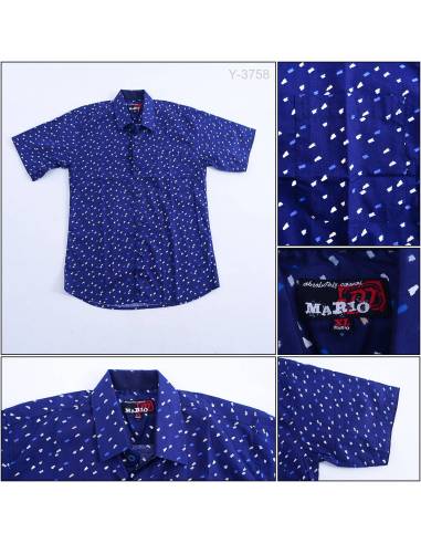 Kemeja Anak Cowok Lengan Pendek Mario XL