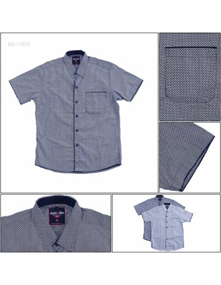 Kemeja Cowok Lengan Pendek Jhon F Gee M-XL