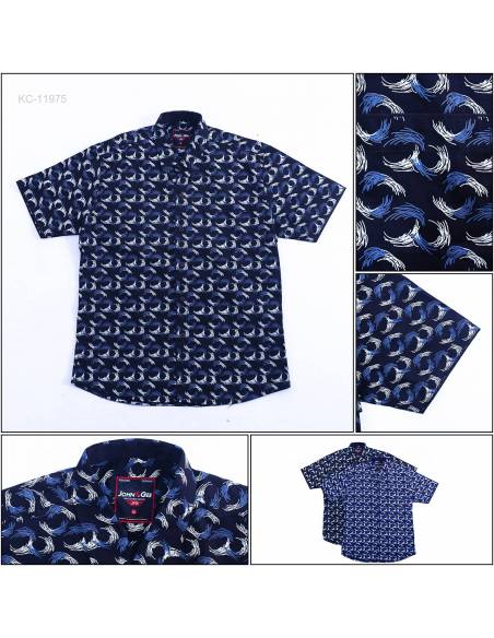 Kemeja Cowok Lengan Pendek Jhon F Gee XL