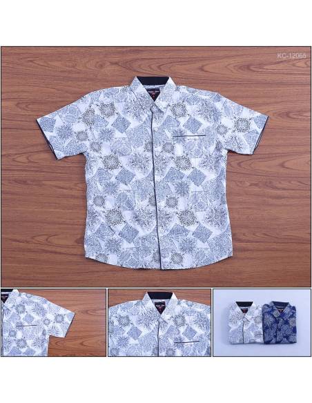 Kemeja Cowok Lengan Pendek John F Gee