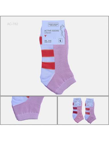 Kaos Kaki/Socks Pendek Cewek Robert Brown