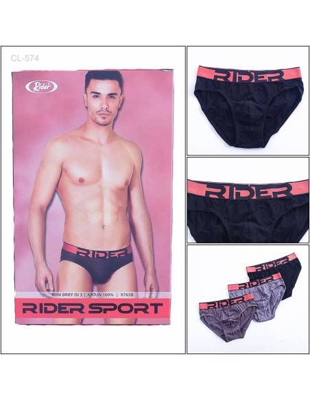 Celana Dalam Cowok Brief Rider M-XL