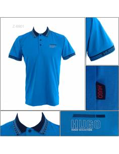 Kaos Kerah Cowok Lengan Pendek Hugo M-XL